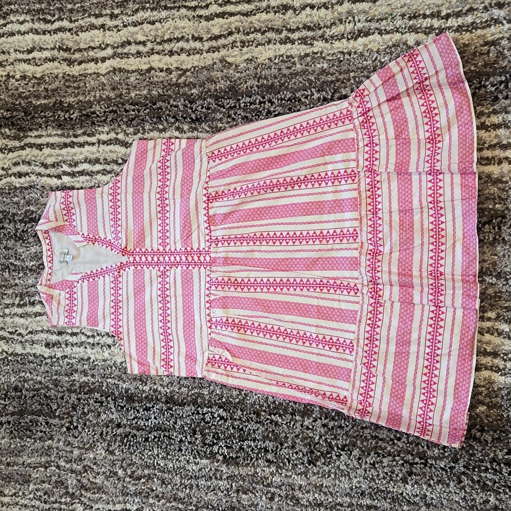Signature By Robbie Bee Womens Pink Woven Printed Babydoll Dress XL